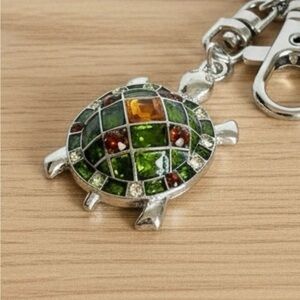 Turtle Keychain Bag charm with Mosaic Design